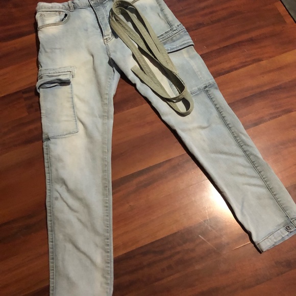 MNML Size 32 Denim Cargo Joggers - Picture 3 of 5